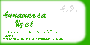 annamaria uzel business card